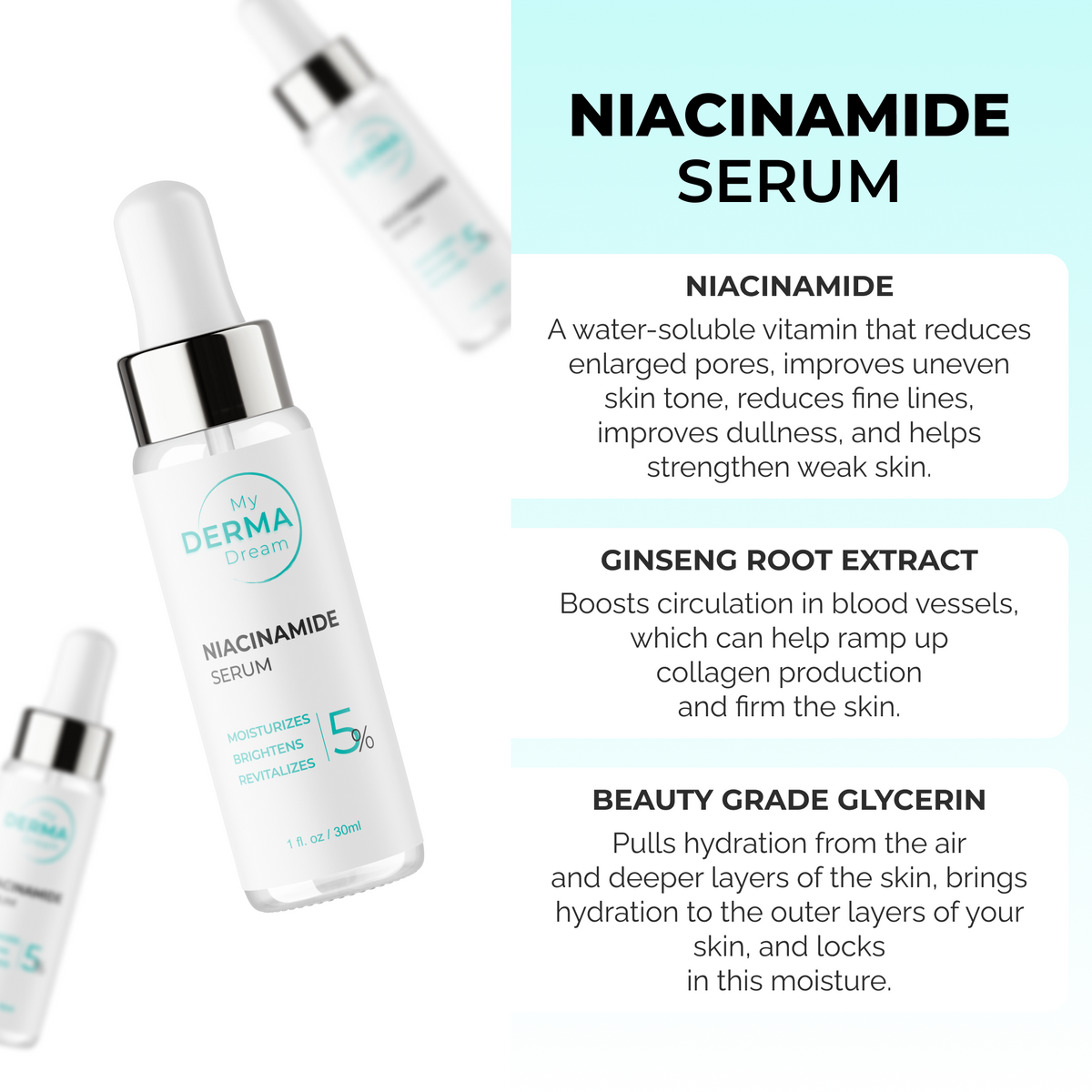 MyoGlow LED Skin Lifting & 3 Serum Trio