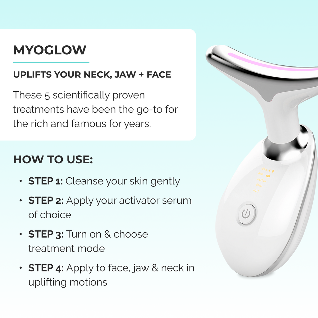 MyoGlow LED Skin Lifting & 3 Serum Trio