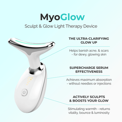 MyoGlow ES 1081: TikTok Viral Premier Facial Firming & Sculpting Device for Ageless Beauty