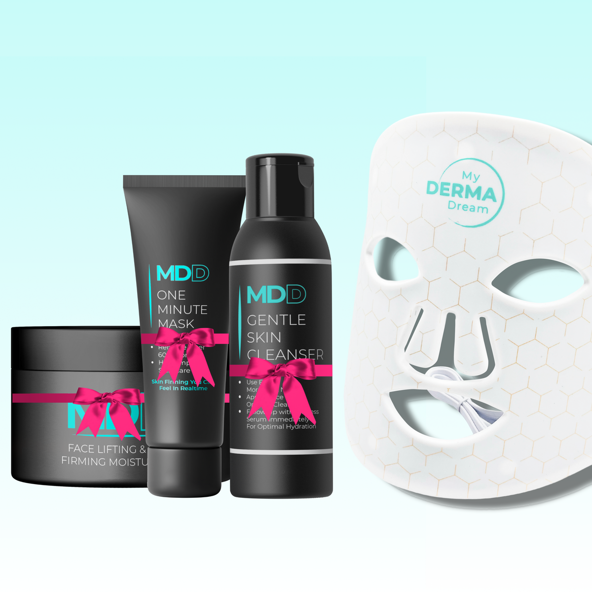 DermaGlow + FREE Gentle Skin Cleanser + FREE One Minute Mask + FREE Skin Lifting Moisturizer