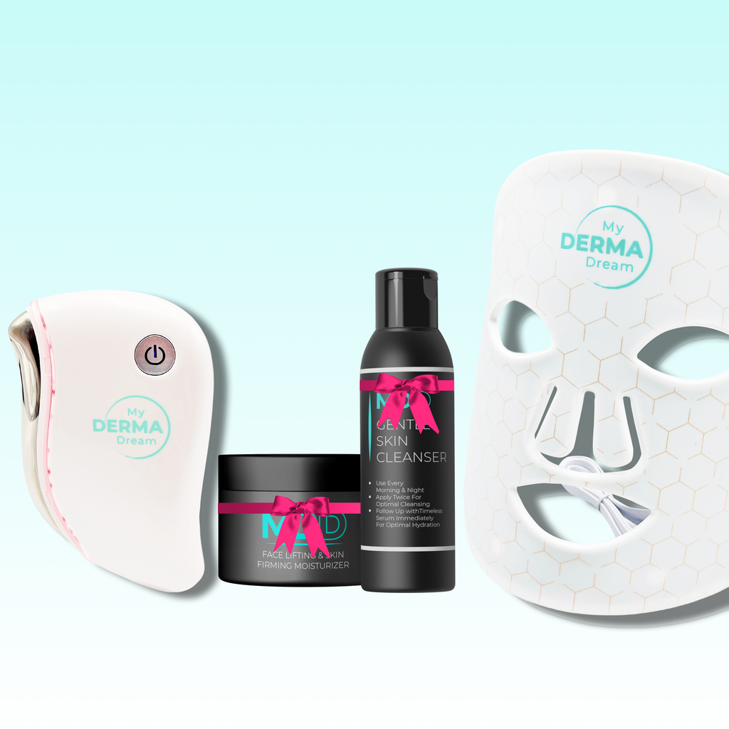 DermaGlow + FREE Gua Sha + FREE Gentle Skin Cleanser + FREE Skin Lifting Moisturizer